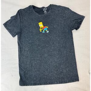 Bart Simpson The Simpsons Graphic Tee "I Didn't Do It" Heather Gray - Medium